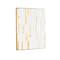 30" x 39" White Wooden Abstract Geometric Shape Framed Wall Art with Gold Accents